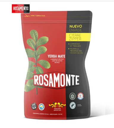 Yerba Mate Rosamonte Traditional Zipper Closure – Classic Flavor and Long-Lasting Freshness