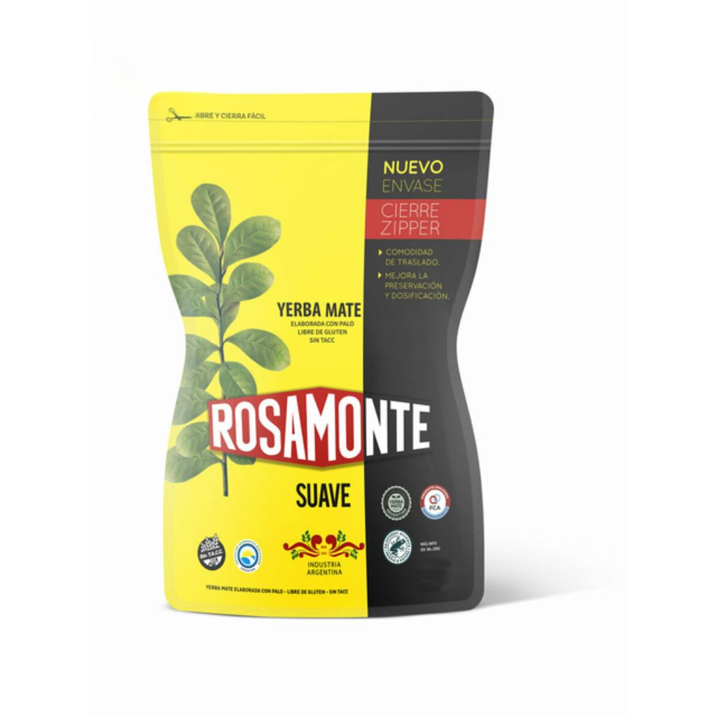 YERBA MATE ROSAMONTE CIERRE ZIPPER SUAVE